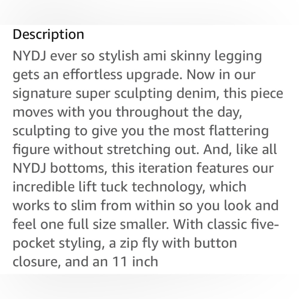NWT NYDJ Ami Skinny Legging Jeans - Picture 13 of 14